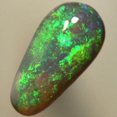 SOLID SEMI BLACK OPAL Bright sparkles, green shades